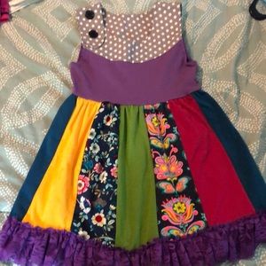 BOGO 50% off 
Girl patchwork dress